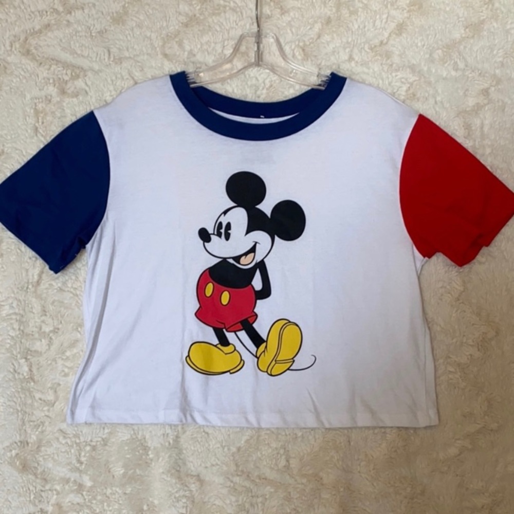 Disney Mickey Mouse Cropped Tee